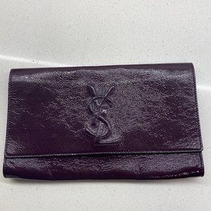 Yves Saint Laurent Purple Clutch